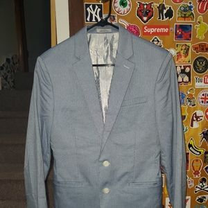 Express light blue means blazer